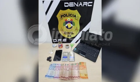 Operação policial desmantela ponto de tráfico de drogas em Boa Vista, RR; Veja vídeo