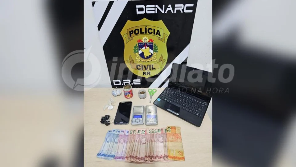 Operação policial desmantela ponto de tráfico de drogas em Boa Vista, RR; Veja vídeo