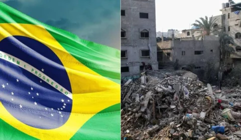 Em meio a bombas e falta d’água, brasileiros recebem recursos em Gaza