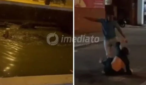 VÍDEO: Mulher é espancada após não pagar corrida de aplicativo em Santos