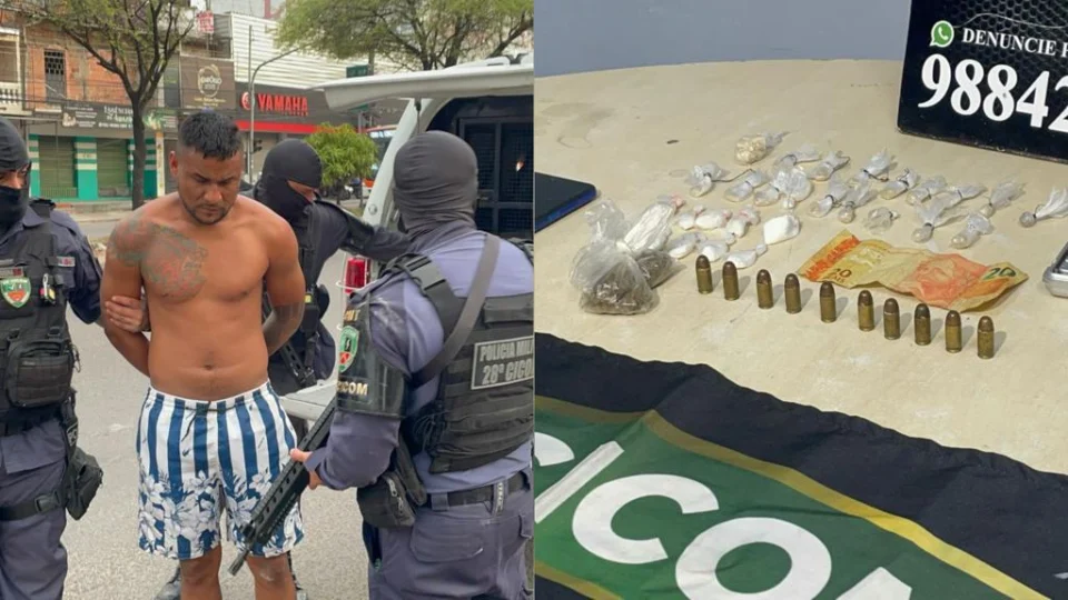 Vulgo ‘Neguinho Cruel’ é preso por tráfico no Colônia Antônio Aleixo