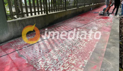 Pintura de ciclofaixa na Ponta Negra é retirada após polêmica
