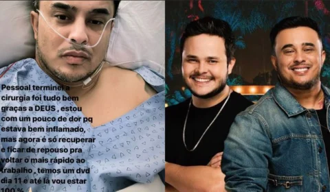 Cantor Kauan, da dupla com Matheus, passa por cirurgia de emergência após sentir dores no show