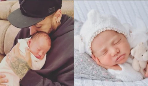 Neymar posta novas fotos da filha Mavie nas redes sociais e encanta web