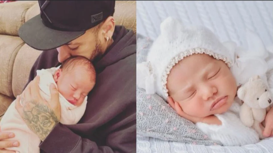 Neymar posta novas fotos da filha Mavie nas redes sociais e encanta web