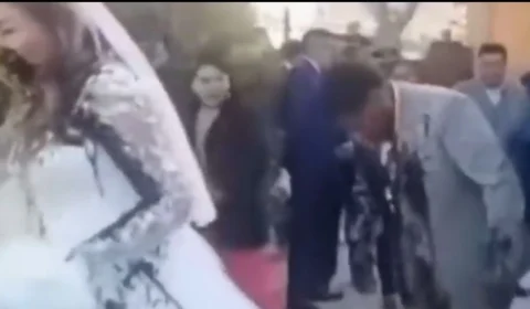 VÍDEO: Ex-namorada revoltada invade casamento e despeja fezes no vestido da noiva