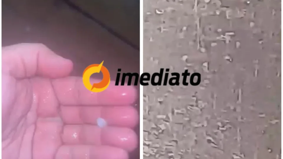 VEJA VÍDEOS: Chuva de granizo e ventos fortes assustam moradores de Maués