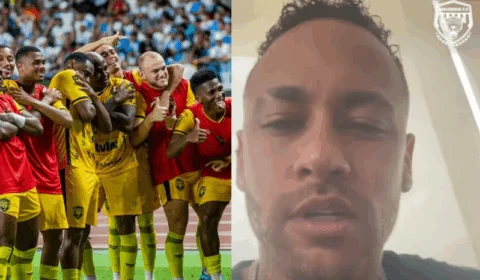 VEJA VÍDEO: Neymar declara torcida ao Amazonas FC no jogo deste sábado contra o Botafogo (PB)