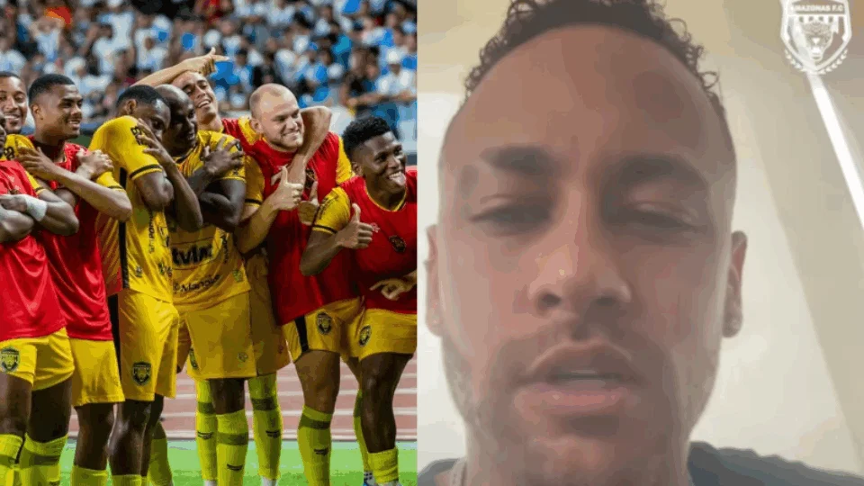 VEJA VÍDEO: Neymar declara torcida ao Amazonas FC no jogo deste sábado contra o Botafogo (PB)