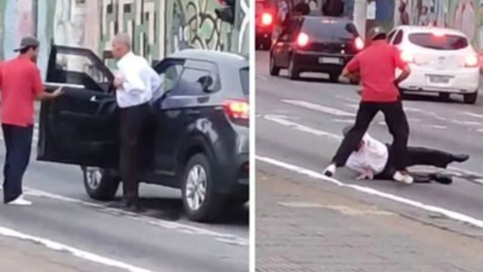 VEJA VÍDEO: idoso é agredido por criminoso com arma caseira ao reagir a assalto