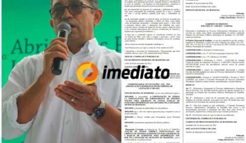 Prefeito de Iranduba compra cestas básicas em empresa de material de construção