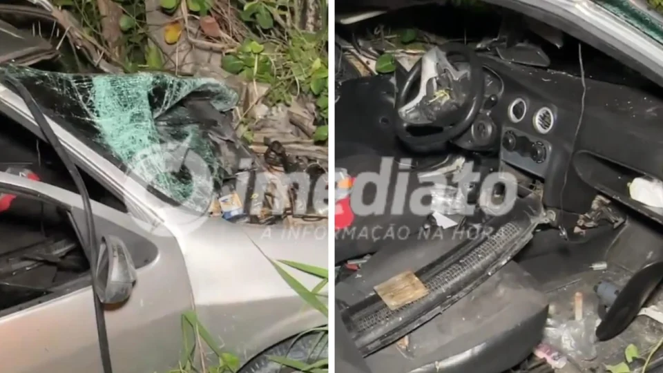 Três pessoas ficam feridas em acidente na estrada do Puraquequara