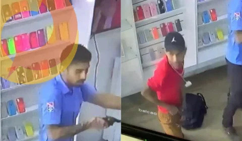 Vídeo: bandidos fazem limpa em loja de eletrônicos no Cidade de Deus