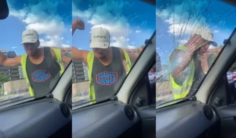 Veja Vídeo: flanelinha racha para-brisa no soco em treta por estacionamento