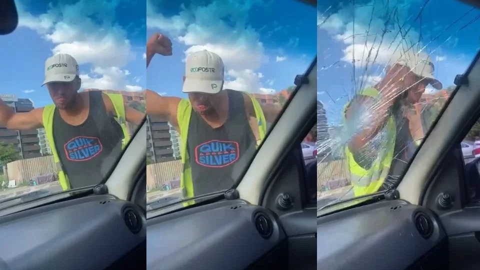 Veja Vídeo: flanelinha racha para-brisa no soco em treta por estacionamento