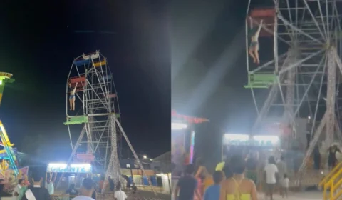 VÍDEO: duas meninas caem de roda gigante no Amazonas