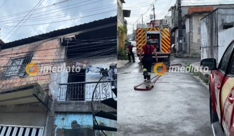 VÍDEO: Apartamento fica destruído após incêndio no bairro Compensa