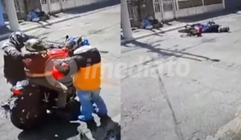 VÍDEO: Menor infrator passa mal e morre após assalto a motociclista em São Paulo