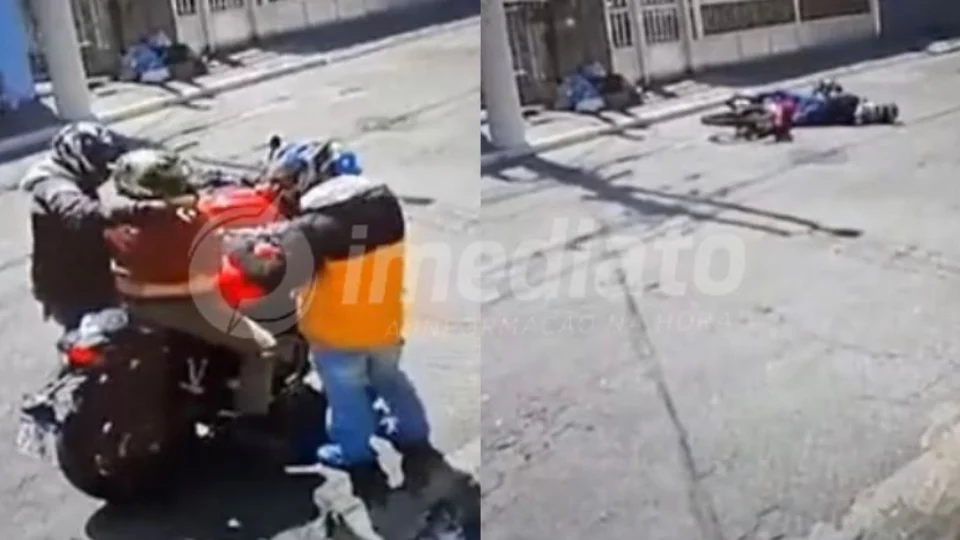 VÍDEO: Menor infrator passa mal e morre após assalto a motociclista em São Paulo