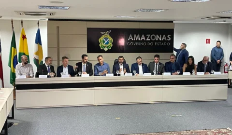 Wilson Lima recebe governadores em assinatura do Pacto pela Governança da Água