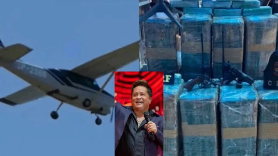 Avião carregado com drogas invade fazenda do cantor Leonardo