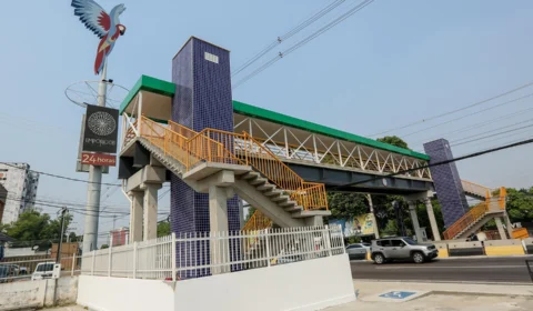 Governo do Amazonas e Prefeitura de Manaus inauguram a passarela da Avenida Ephigênio Sales
