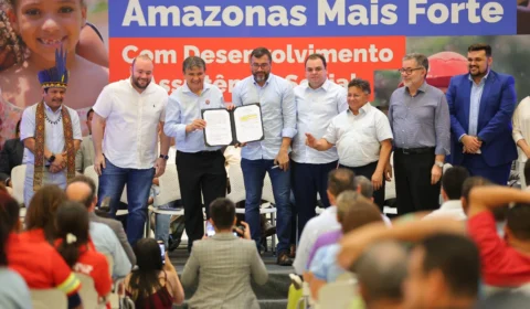 Wilson Lima e ministro Wellington Dias formalizam adesão do Amazonas ao Plano Brasil Sem Fome