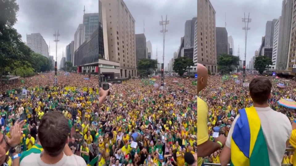 Manifestação de bolsonaristas une milhares de pessoas em São Paulo