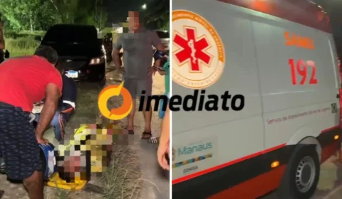 Colisão entre duas motos deixa 3 pessoas feridas na Alameda Cosme Ferreira