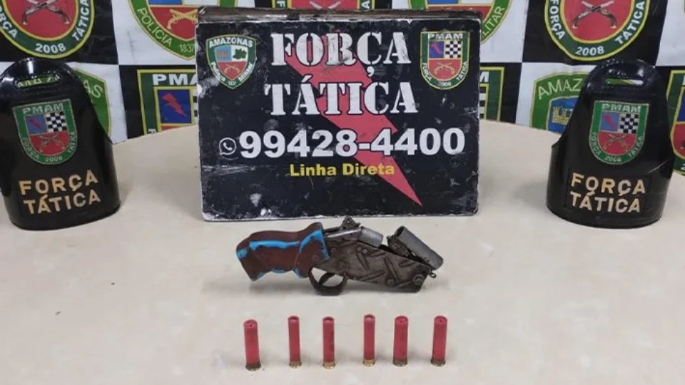Armas que seriam usadas para assaltos em Manaus são apreendidas