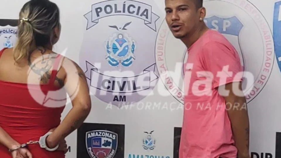 Casal é preso no momento em que ia fazer distribuição de drogas no Centro de Manaus