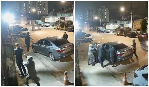 Vídeo mostra vítima do ‘golpe do Tinder’ sendo rendida por 5 criminosos e resgatada de cativeiro