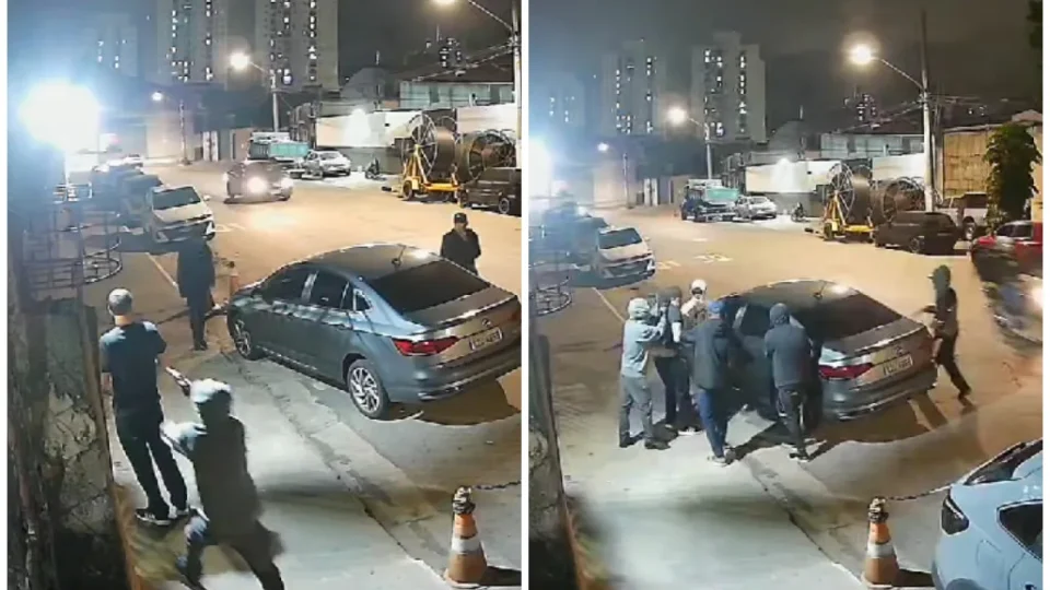 Vídeo mostra vítima do ‘golpe do Tinder’ sendo rendida por 5 criminosos e resgatada de cativeiro