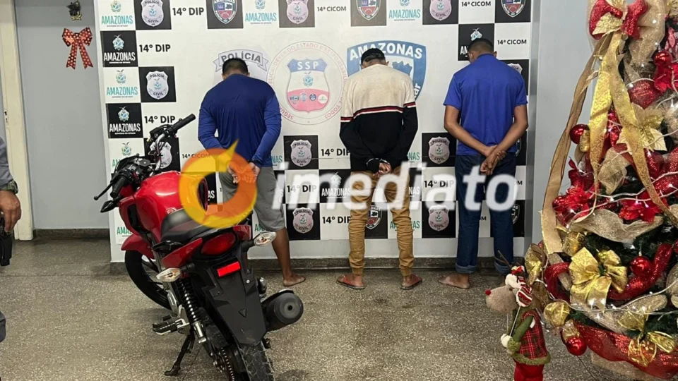 Polícia prende trio envolvido em ‘arrastões’ na cidade de Manaus