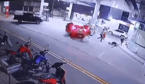 Vídeo mostra quando pistoleiros executam casal em posto de combustível