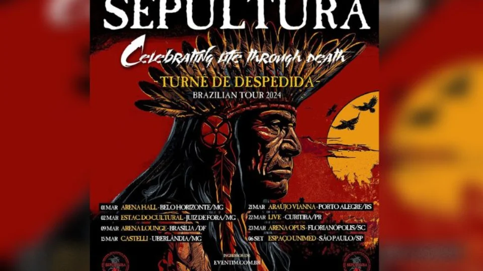 Sepultura anuncia turnê de despedida com primeira etapa no Brasil
