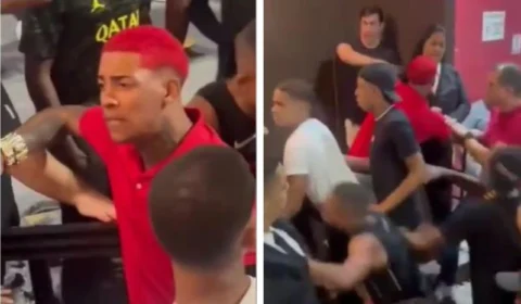 VEJA VÍDEO: MC Poze é barrado de entrar descalço em boate no Rio e gera confusão