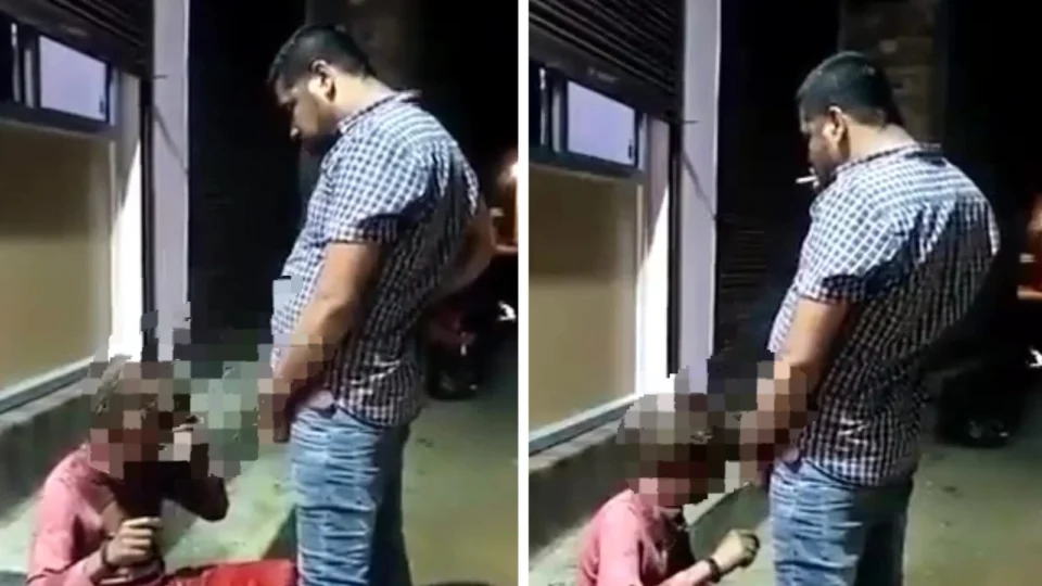 VEJA VÍDEO: Homem é flagrado urinando em moradora de rua