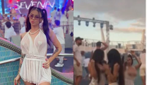 Vídeo: MC Pipokinha revolta ao surgir seminua no cruzeiro do Neymar