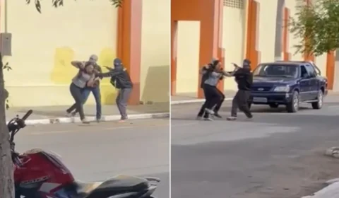 VÍDEO: Funcionária é feita refém durante tentativa de assalto a loja no Ceará
