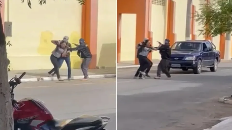 VÍDEO: Funcionária é feita refém durante tentativa de assalto a loja no Ceará