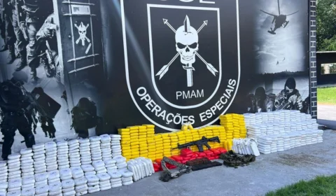 PM apreende uma tonelada de cocaína após tiroteio em Manacapuru