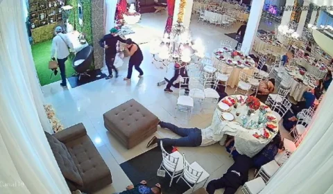 VÍDEOS: Criminosos invadem festa de casamento e roubam pertences dos convidados em Manaus