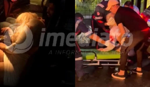 VÍDEO: Digital influencer e amigo são baleados em saída de bar em Manaus