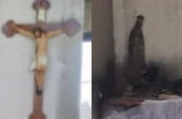 Após incêndio, imagens de Jesus e Nossa Senhora são encontradas intactas