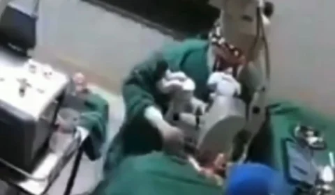 VÍDEO: Médico da socos no rosto de idosa durante realização de cirurgia no olhos na China