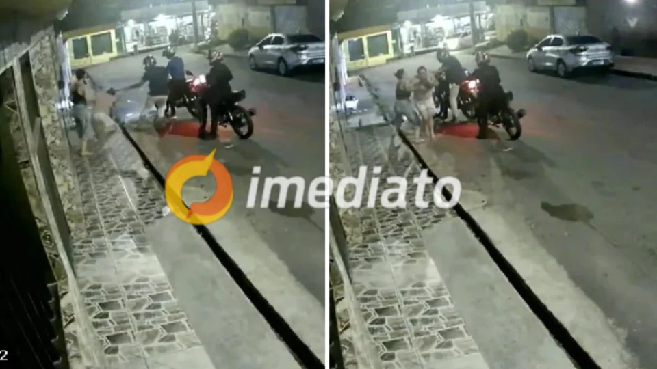 VEJA VÍDEO: bandidos puxam cabelo de vítima durante arrastão no bairro Redenção