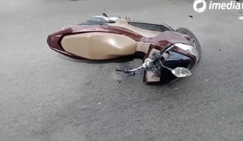 Motociclista tem a cabeça esmagada por caminhão após derrapar na Avenida das Torres