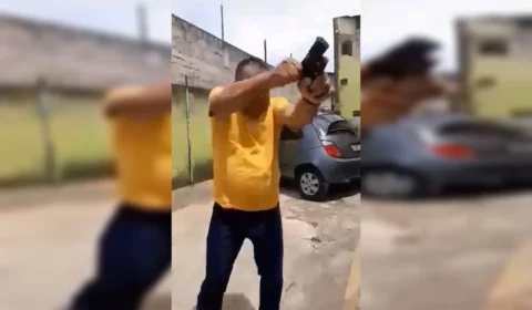 VEJA VÍDEO: homem saca arma e ameaça síndico de condomínio: “Vai morrer”