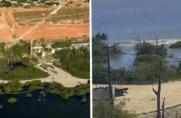 Mina 18 da Braskem se rompe na Lagoa Mundaú, em Maceió